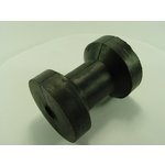 Gummirolle Bugrolle Schwarzer Gummi, <p>bohrung: 16 Mm<p>länge: 100 Mm<p>durchmesser: 75/40 Mm
